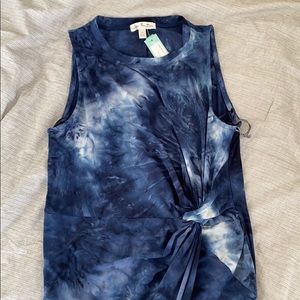 Nine Britton blue tie dye dress